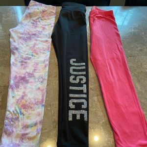 3 Pairs of Girls Leggings - Size: 6